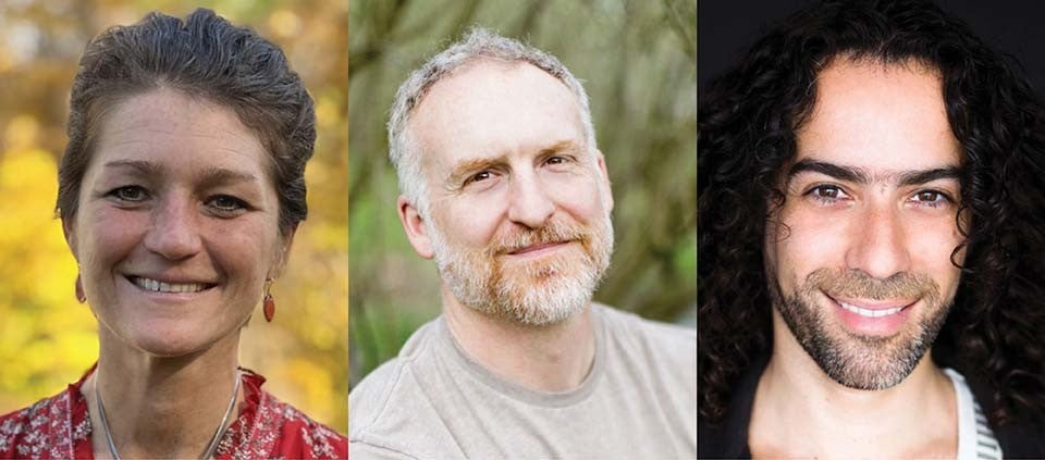 Jess Frey, Micah Mortali, and Yuval Samburski headshots